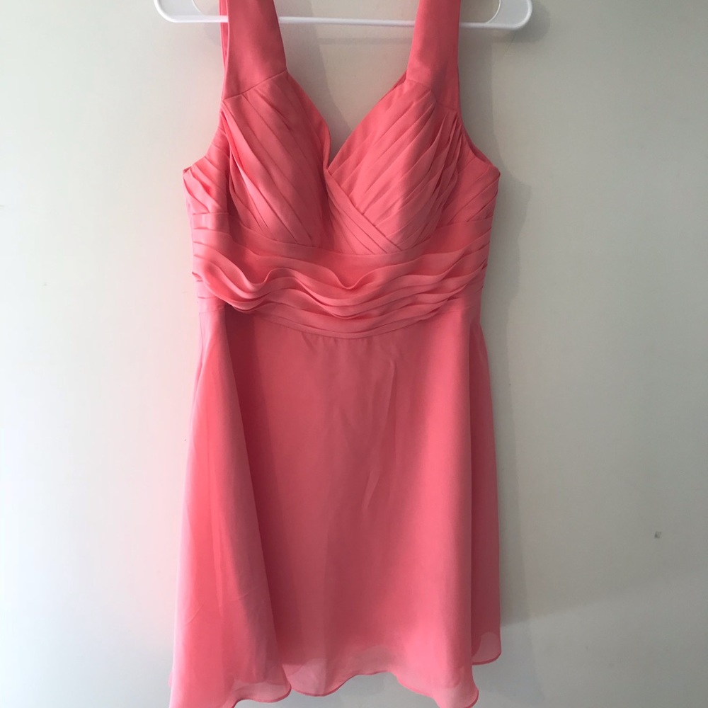 Bridesmaid dress, coral color